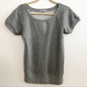 Gap grey short sleeve sweatshirt